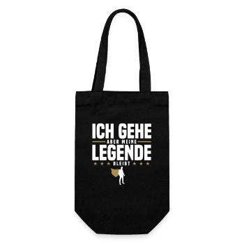 But my legend remains - Gift Bag for Bottles - black - Front