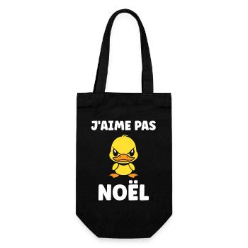 I don't like Christmas - Gift Bag for Bottles - black - Front
