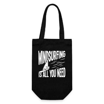 Windsurfing: Everything you need - Gift Bag for Bottles - black - Front