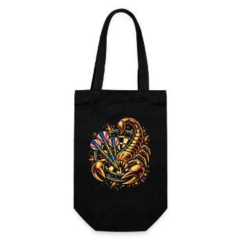 Darts | Sting with every Fling - Skorpion - Gift Bag for Bottles - black - Front