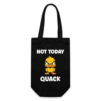 Not Today Quack Feisty Duck - Gift Bag for Bottles - black - Front