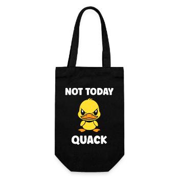 Canard Grognon Pas Aujourd'hui - Sac à bouteille - noir - Devant