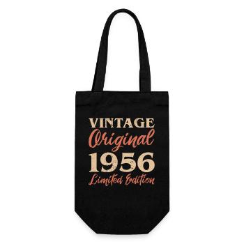 Vintage Original 1956 Limited Edition Jubiläum - Geschenkbeutel für Flaschen - Schwarz - Vorne