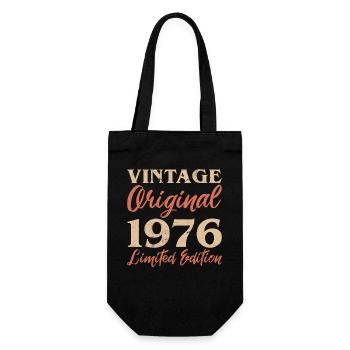 Vintage Original 1976 Limited Edition Jubiläum - Geschenkbeutel für Flaschen - Schwarz - Vorne