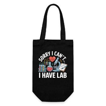 Désolé, j’ai un laboratoire - Sac à bouteille - noir - Devant