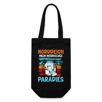 North Sea NORTH DIKE MY NORDIC PARADISE Funny - Gift Bag for Bottles - black - Front