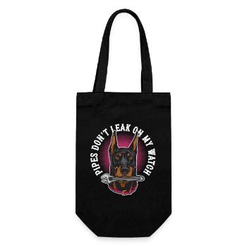 Pipelayer Pipes Don't Leak On My Watch - Gift Bag for Bottles - black - Front