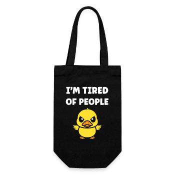 Groggy duck exhausts people - Gift Bag for Bottles - black - Front