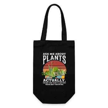 Demande-moi pour Plant Lover - Sac à bouteille - noir - Devant