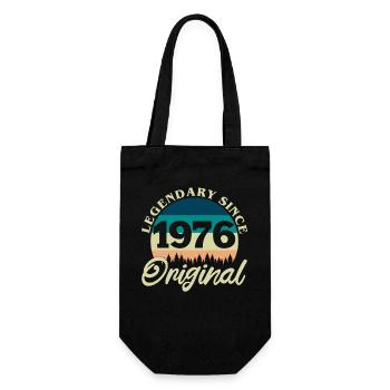 1976 Vintage Retro Original Geburtstagsgeschenk - Geschenkbeutel für Flaschen - Schwarz - Vorne