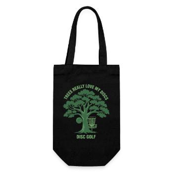 Les arbres adorent vraiment mes disques disc golf disque drôle - Sac à bouteille - noir - Devant