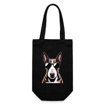 Bull terrier - Sac à bouteille - noir - Devant