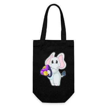 École de sac à dos pour élèves éléphants - Sac à bouteille - noir - Devant