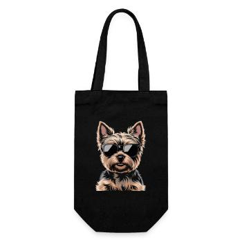 Yorkshire Terrier - Sac à bouteille - noir - Devant