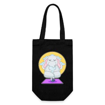Méditation de fitness avec le yoga des éléphants - Sac à bouteille - noir - Devant