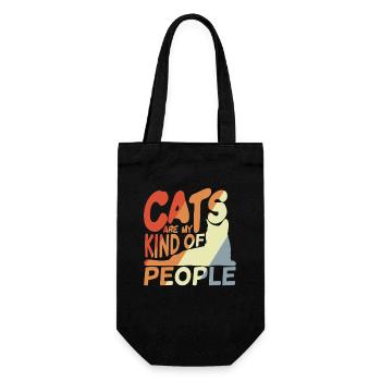 Les chats sont mon genre de personnes - Sac à bouteille - noir - Devant
