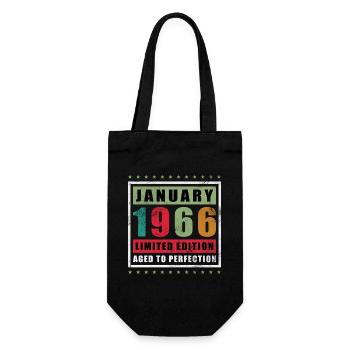 January 1966 Limited Edition Vintage - Geschenkbeutel für Flaschen - Schwarz - Vorne