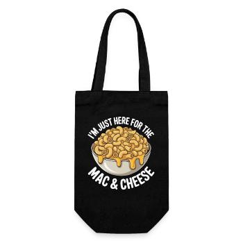 Mac & Cheese Fan - I’m Just Here - Geschenkbeutel für Flaschen - Schwarz - Vorne
