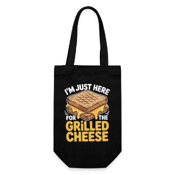 Amateur de fromage grillé - Je suis juste ici - Sac à bouteille - noir - Devant
