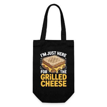 Amateur de fromage grillé - Je suis juste ici - Sac à bouteille - noir - Devant