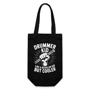 Drummer Spruch Lustiges Schlagzeuger Geschenk - Geschenkbeutel für Flaschen - Schwarz - Vorne