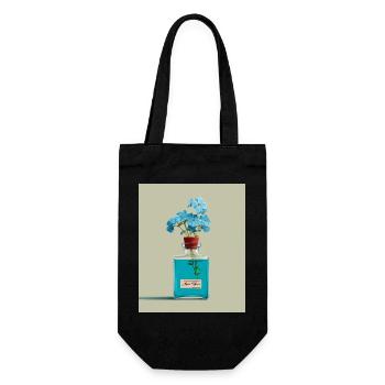 Aqua Tofana Feministisches Kunstdesign | Historische Frauen - Geschenkbeutel für Flaschen - Schwarz - Vorne