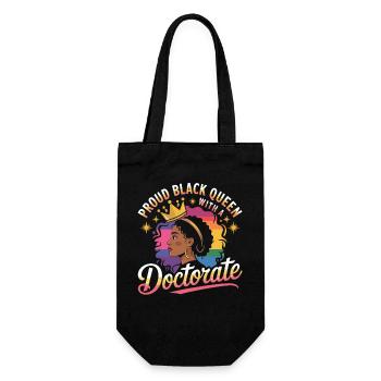 Pride Schwarze Königin Doctotate - Geschenkbeutel für Flaschen - Schwarz - Vorne