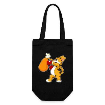 Tiger Boxer Boxsack Boxen - Geschenkbeutel für Flaschen - Schwarz - Vorne