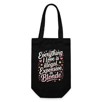 Tout ce que j’aime Illégalement, hommes blonds chers - Sac à bouteille - noir - Devant