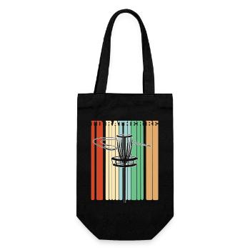 Ich würde lieber Discgolf spielen - Geschenkbeutel für Flaschen - Schwarz - Vorne
