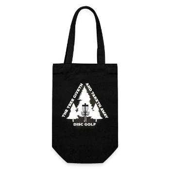 Disc Golf The Tree Giveth And Taketh Away - Gift Bag for Bottles - black - Front