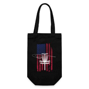 Drapeau Disc Golf USA - Sac à bouteille - noir - Devant