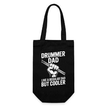 Drummer Spruch Lustiges Schlagzeuger Geschenk - Geschenkbeutel für Flaschen - Schwarz - Vorne