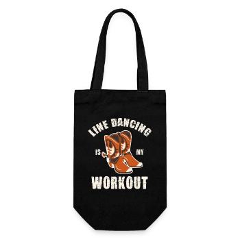 Line Dance Workout Schuhe - Geschenkbeutel für Flaschen - Schwarz - Vorne