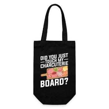Charcuterie Artist Board mit Deckel-Käse - Geschenkbeutel für Flaschen - Schwarz - Vorne