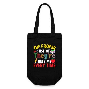English Language Arts Teacher School Supplies ELA - Geschenkbeutel für Flaschen - Schwarz - Vorne