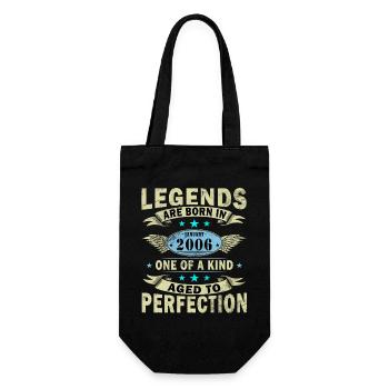 20th Birthday Original January Volume 2006 - Gift Bag for Bottles - black - Front