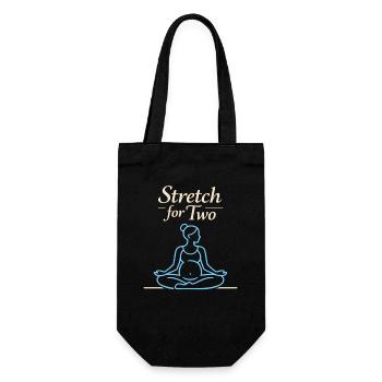 Vorgeburtliches Yoga Werdende Mutter - Geschenkbeutel für Flaschen - Schwarz - Vorne
