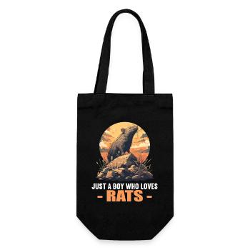 Rat Rat - Gift Bag for Bottles - black - Front
