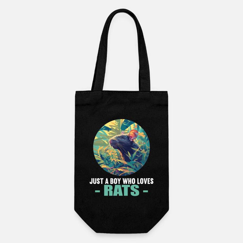 Rat Rat - Gift Bag for Bottles - black