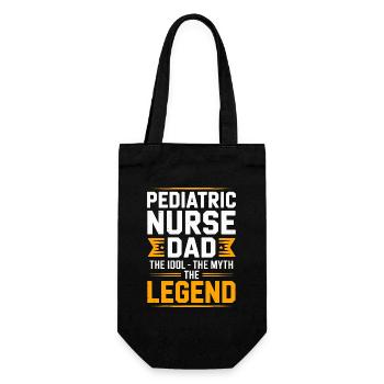 Pediatric Nurse Dad The Idol The Myth Kids Nurse - Gift Bag for Bottles - black - Front