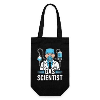 Anesthesiologist Gas Scientist Anesthesia - Gift Bag for Bottles - black - Front