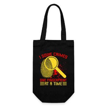 Forensic Science Major Solve Crimes One - Geschenkbeutel für Flaschen - Schwarz - Vorne