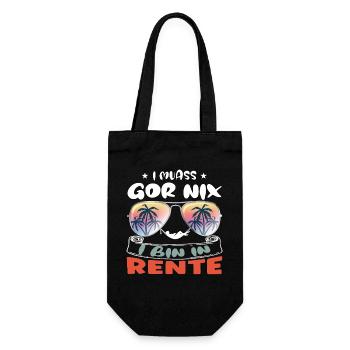 I don't have to do anything - I'm retired - Gift Bag for Bottles - black - Front