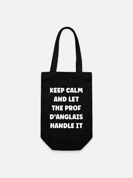Prof d'anglais prend le relais - Sac à bouteille - noir