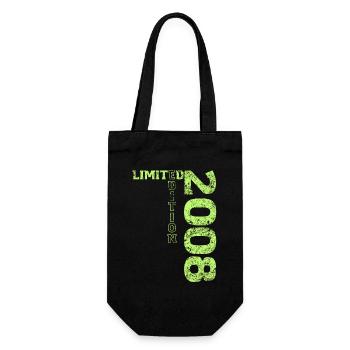 Limited Edition 2008 18th Birthday Gift - Gift Bag for Bottles - black - Front