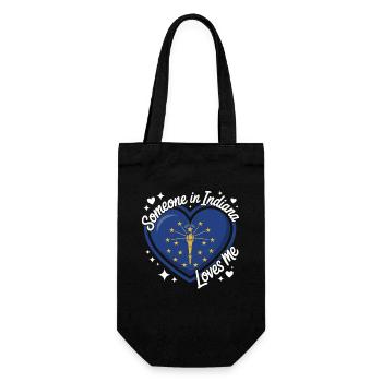 L’amour du cœur de l’Indiana dans l’État - Sac à bouteille - noir - Devant