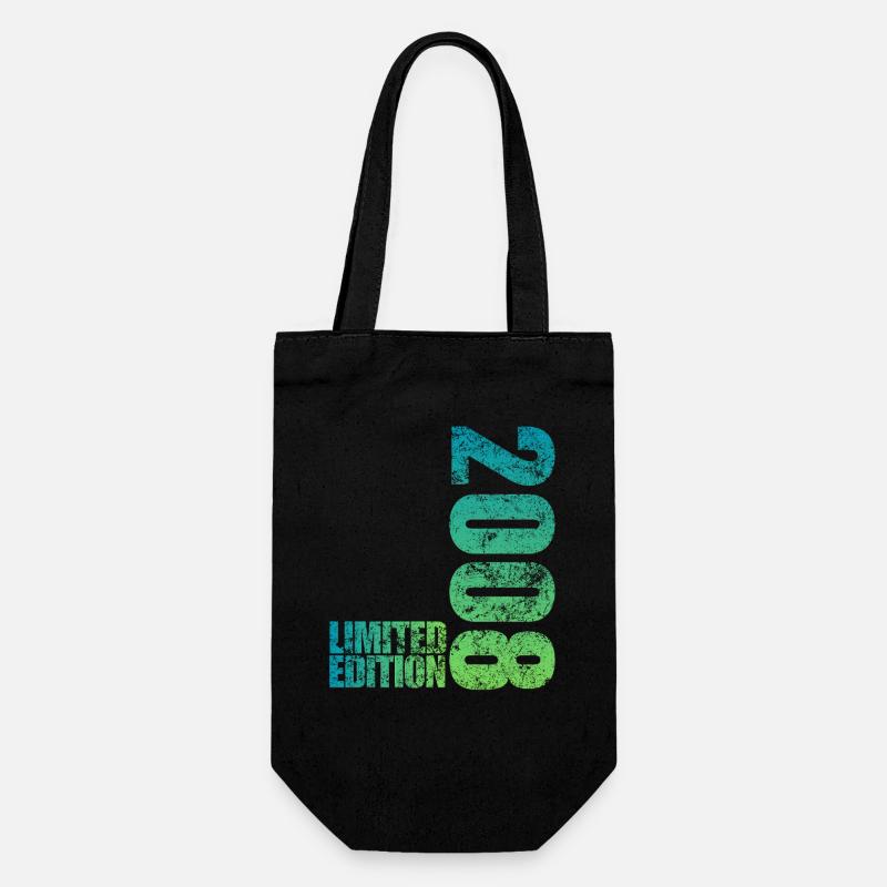 Limited Edition 2008 18. Geburtstag Geschenk - Geschenkbeutel für Flaschen - Schwarz
