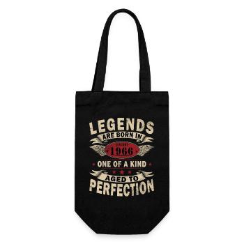 Les légendes sont nées en janvier 1966 - Sac à bouteille - noir - Devant