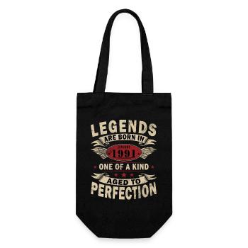 35e anniversaire Millésime de janvier 1991 - Sac à bouteille - noir - Devant